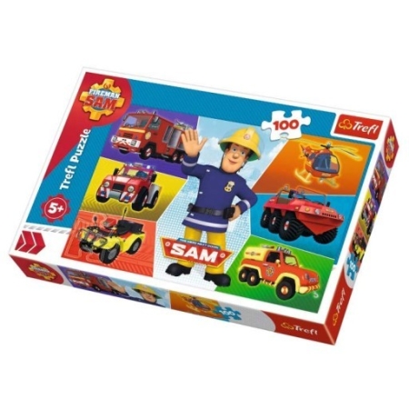 PUZZLE TREFL 100 Pojazdy Strażaka